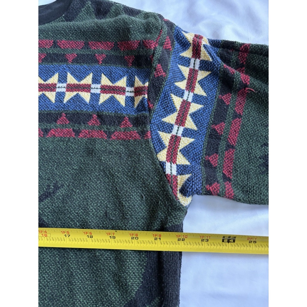 Sugar Street Weavers Pullover Sweater Mens L Moose Crewneck 90s Cotton - Picture 4 of 7